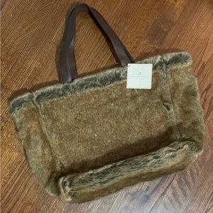 Pottery Barn fur tote
